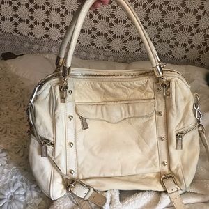 Rebecca Minkoff white leather purse
